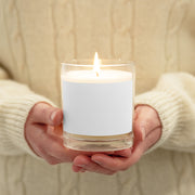 Glass jar soy wax candle